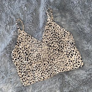 Brandy Melville Cheetah Print Crop Top